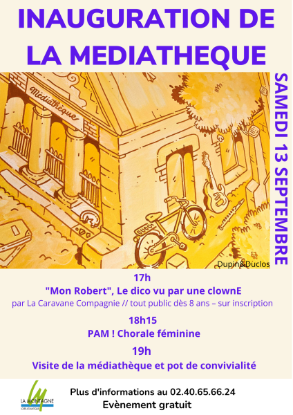Couverture de Inauguration réaménagement de la médiathèque