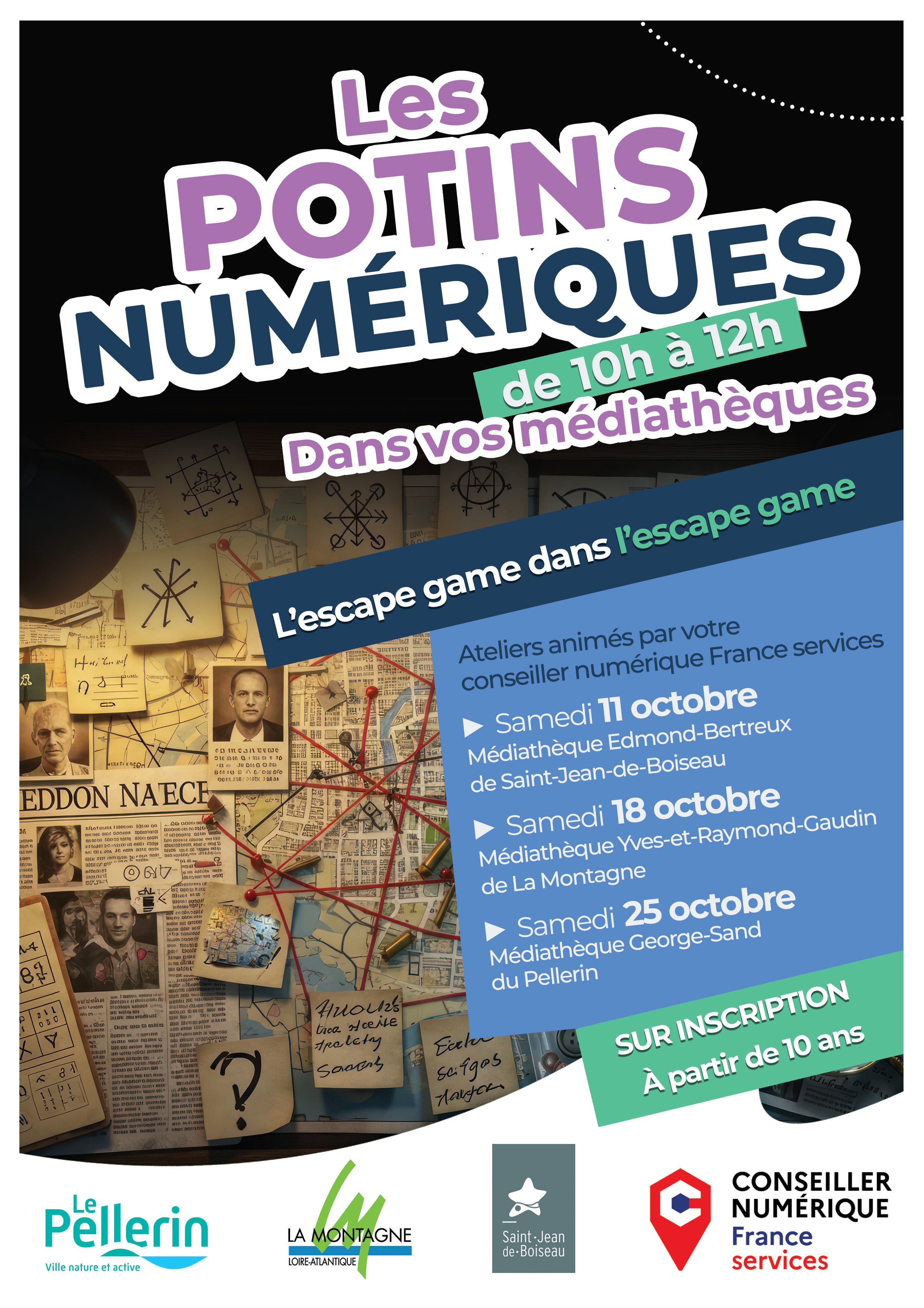 Couverture de Potins numériques : Escape Game