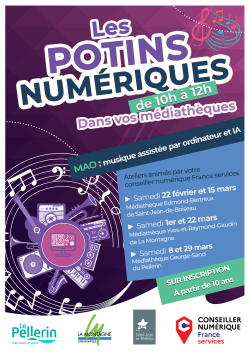 Couverture de Potins numériques : MAO et IA