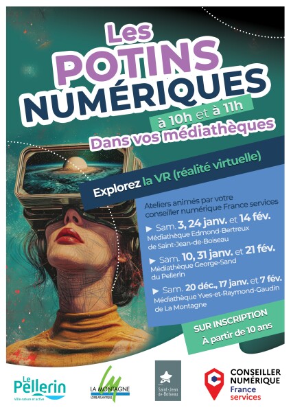 Couverture de Potins num&eacute;riques : Explorez la VR (r&eacute;alit&eacute; virtuelle)